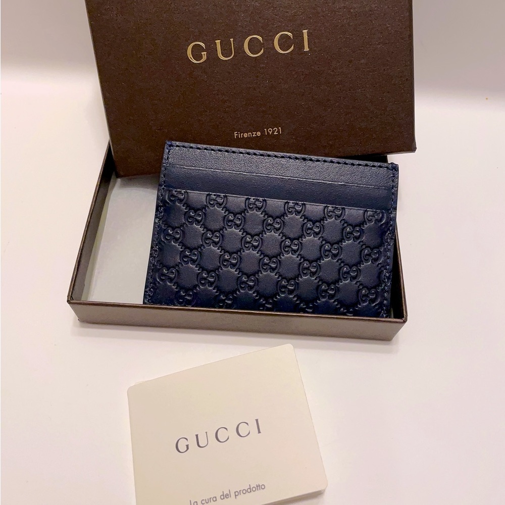 Gucci microguccissima leather cardholder